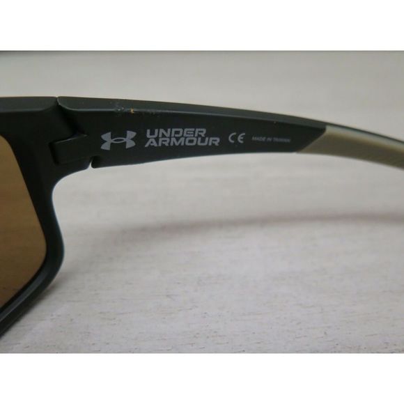 Under Armour UA 0004/S Battle Men's Green Rectangular Brown Polarized Sunglasses - Picture 8 of 11